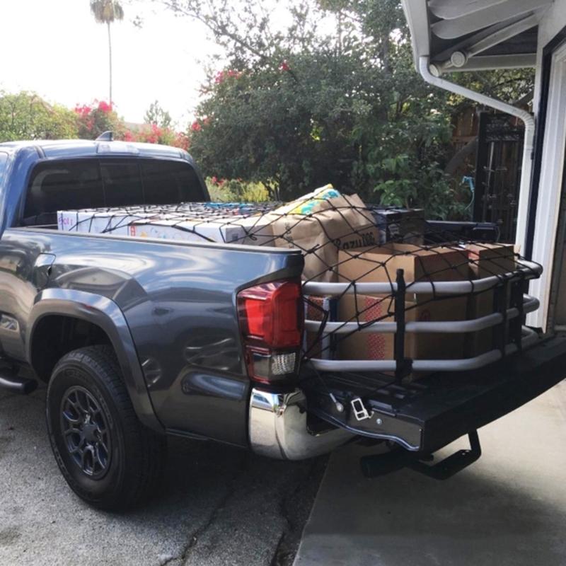 Car Trunk-Rooftop Net Latex Elastic Cargo Luggage Storage-Organizer Bungee Mesh Universal For Camping Travel-Offroad SUV