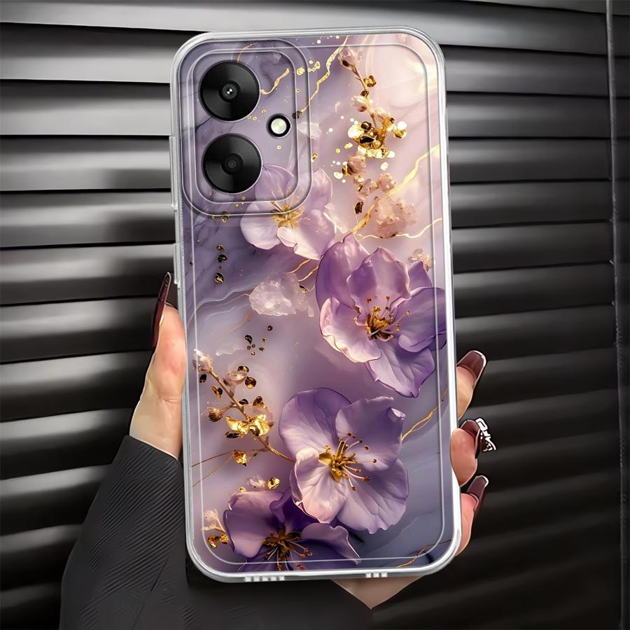 Flower Marble Case for Xiaomi Mi 11 Lite 11T Pro Soft Phone Cover