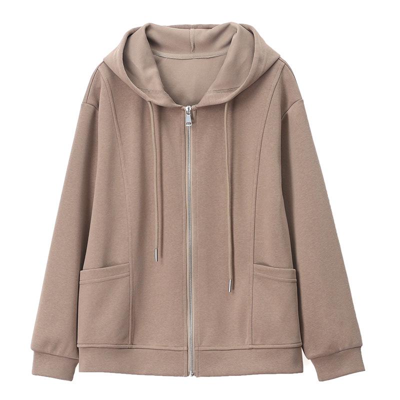2024 Spring & Autumn Women's Fashion Cardigan Hoodie - Trendy, Youth-Enhancing, Casual Jacket for Middle-Aged Mothers
