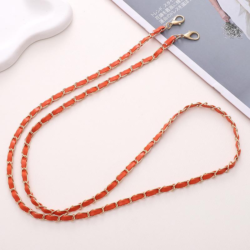 Handmade Leather Crossbody Phone Case with DIY Jewelry Pendant - Small Fragrance Style for Girls
