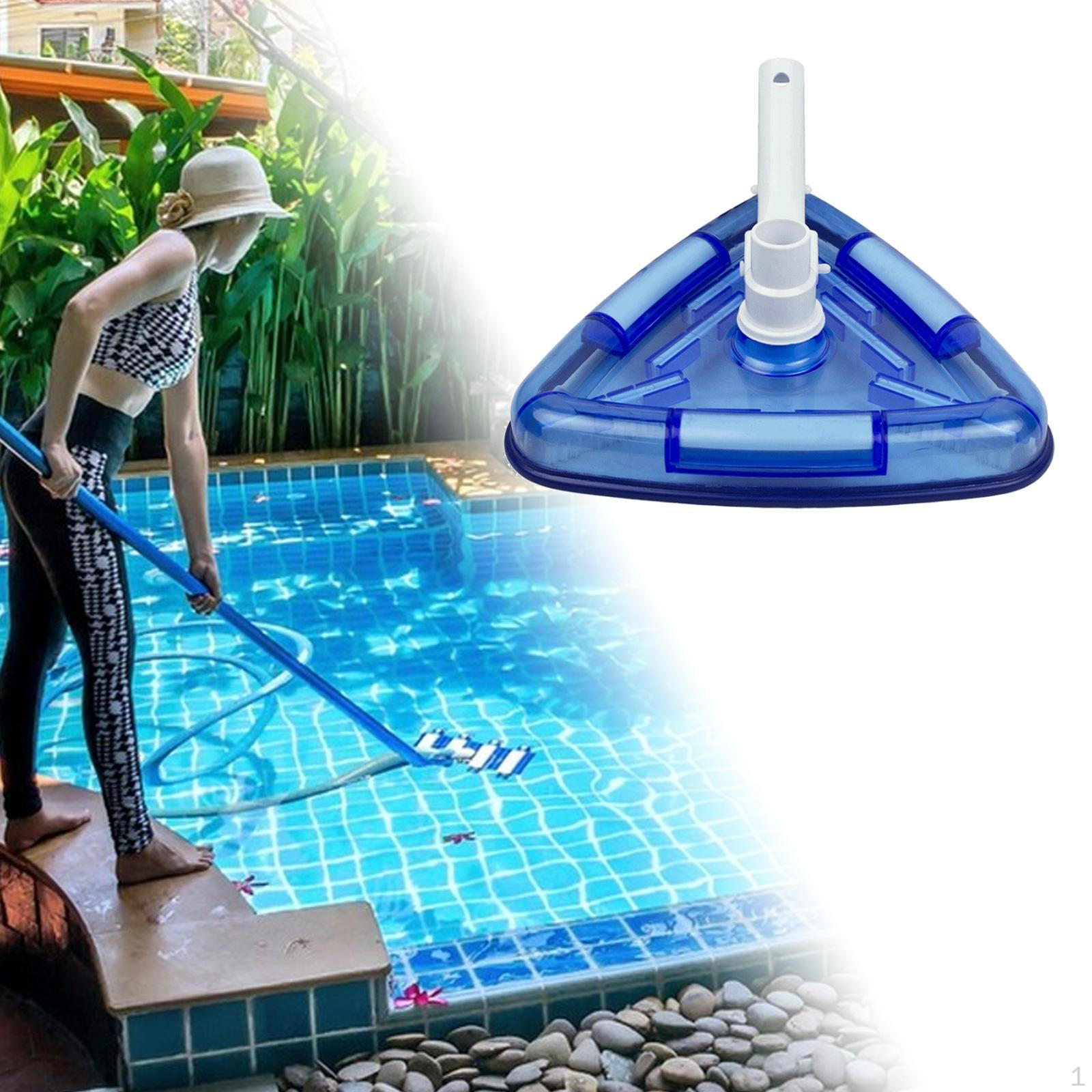 Triangular Vinyl Pool Vacuum Head Replacement, Clean Corners, Bottom Brush for