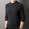 Hengyuanxiang Men's Cashmere Blend Striped Round Neck Sweater