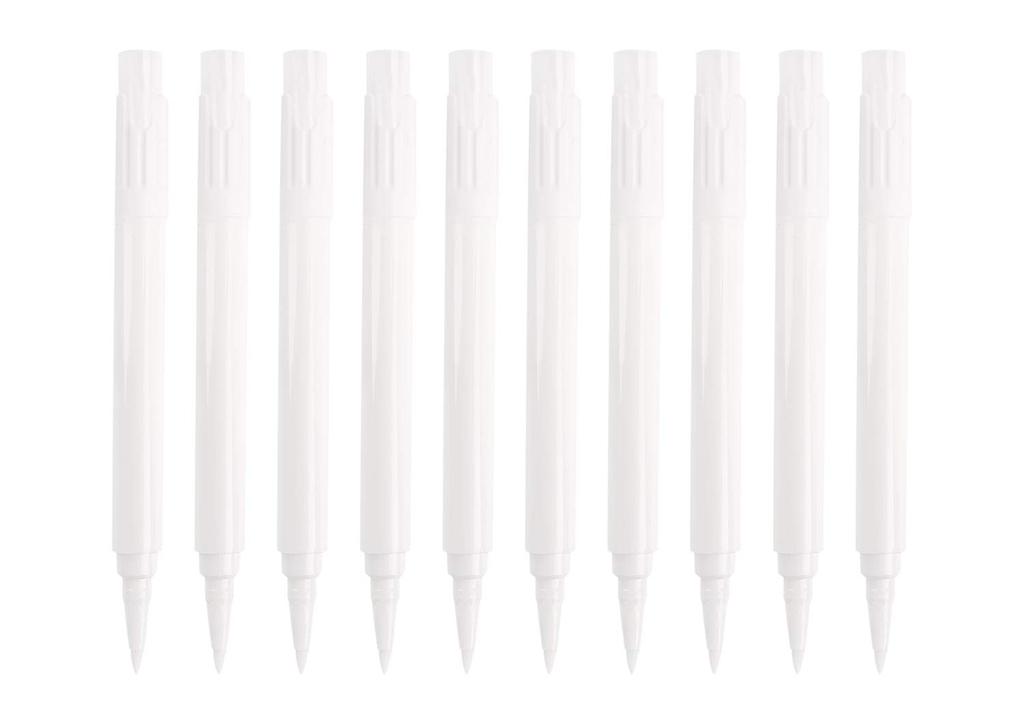 Whiteboard Markers, White, 10-Piece Set. These Markers, Chalk Pens, and Liquid Chalk Pens Are Easy To Erase. Ideal for Teachers, Schools, and
