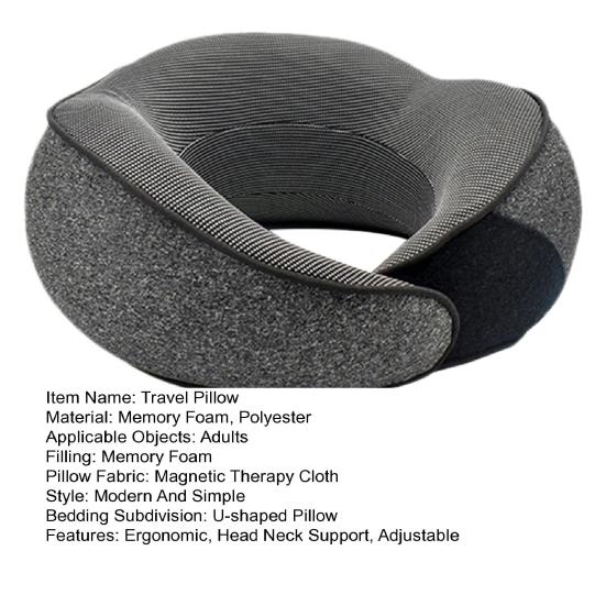Almohada de viaje para el cuello en forma de U, espuma