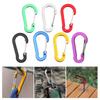 5Pcs D-Shape Carabiner Hook Multi-Uses Aluminum Alloy Snap Spring Carabiner Clip