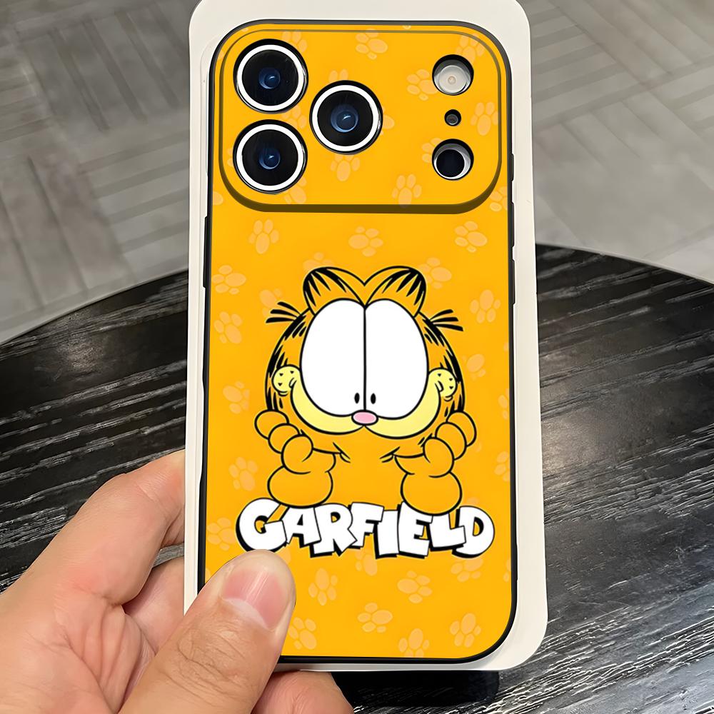 Cute Cat G-GarfieldeS Phone Case For IPhone 17 Pro Max 16 15 14 Pro Max 13 11 X Xs Xr 8 7Plus Silicone Cover