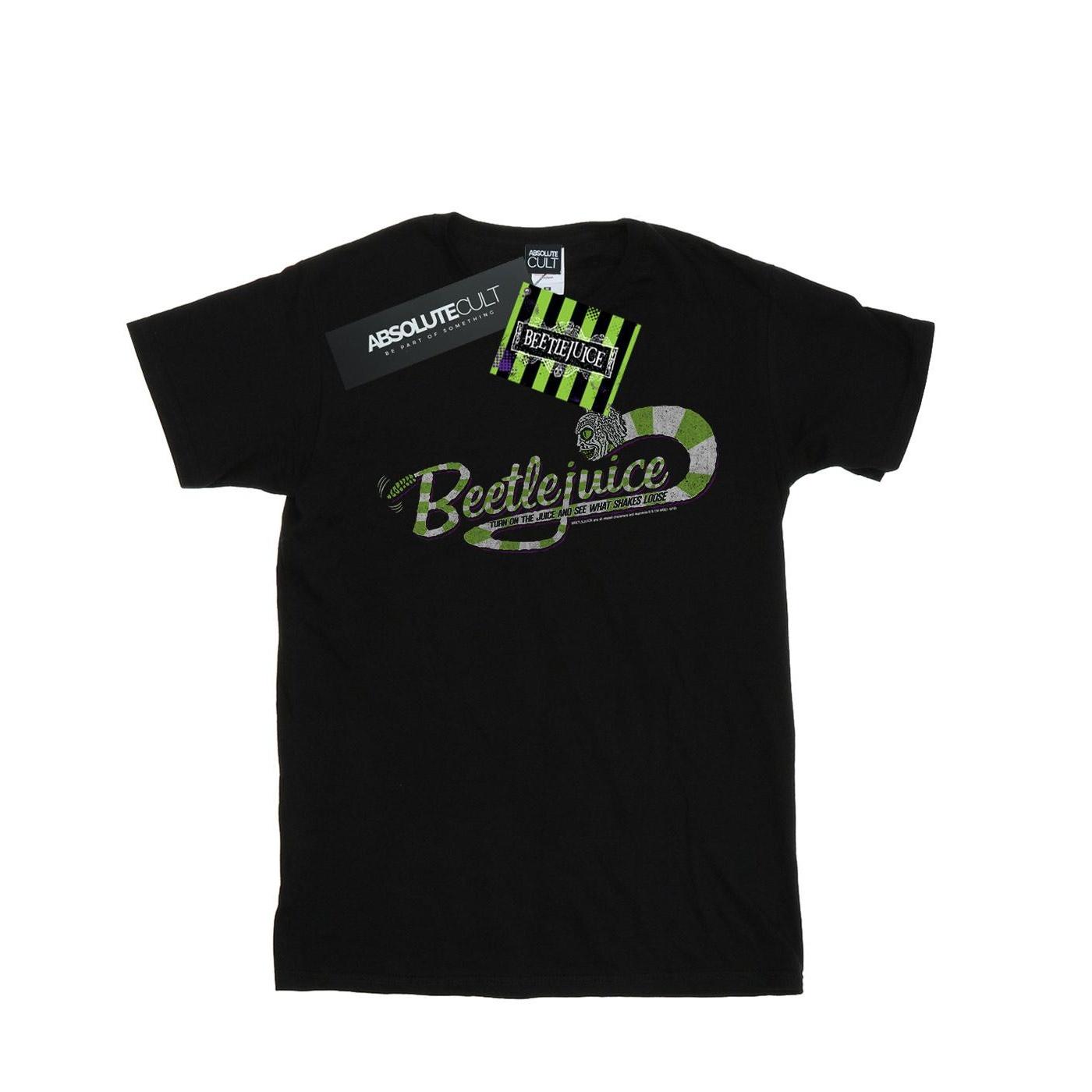 Beetlejuice - Camiseta para hombre con logo alternativo de gusano de arena 5XL negro