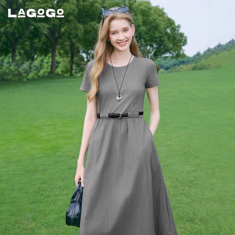 Платье LAGOGO с высокой талией, пэчворк, А-силуэта Size 4
