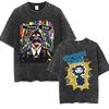 Washed Vintage Punk Band Green Day T Shirts Men Women Hip Hop Gothic Rock Oversized T Shirt Men's High Quality Cotton T-shirts