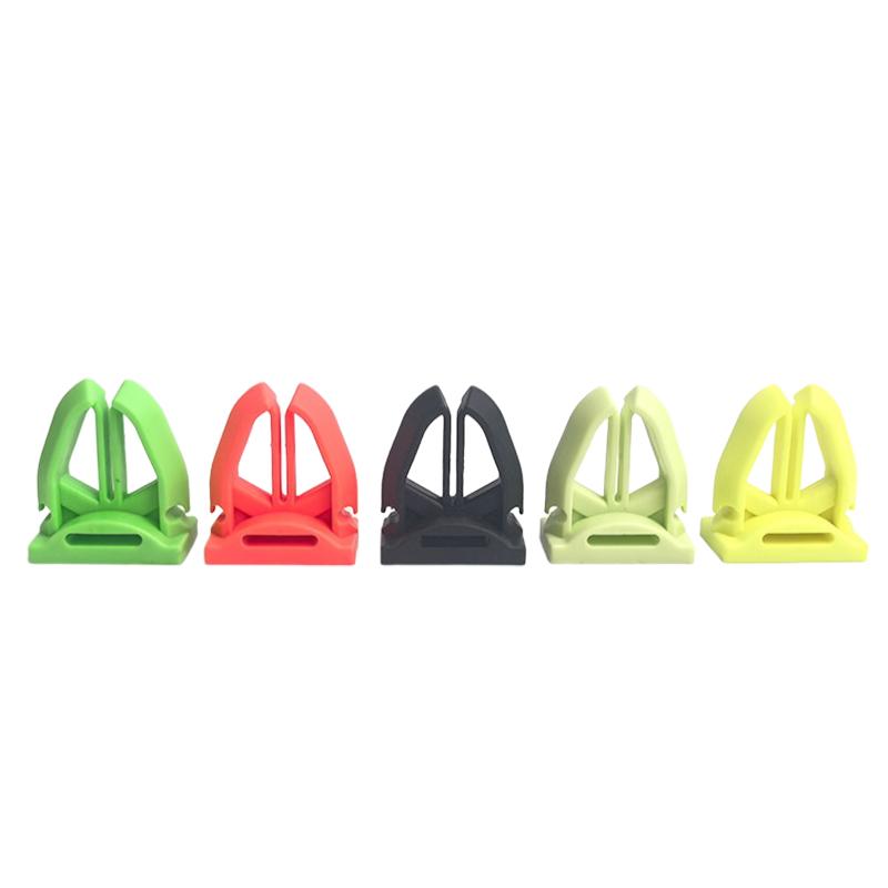 1/2Pcs Portable Silicone Fishing Rod Holder For Various Fishing Pole Fastener Binding Clip Tight Fishing Accessories