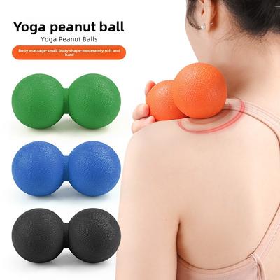 Yoga Faszien Erdnussball Faszienentspannung Rücken Schulter und Nacken Dehnung Massage Fitness Mehrfarbig Doppelball