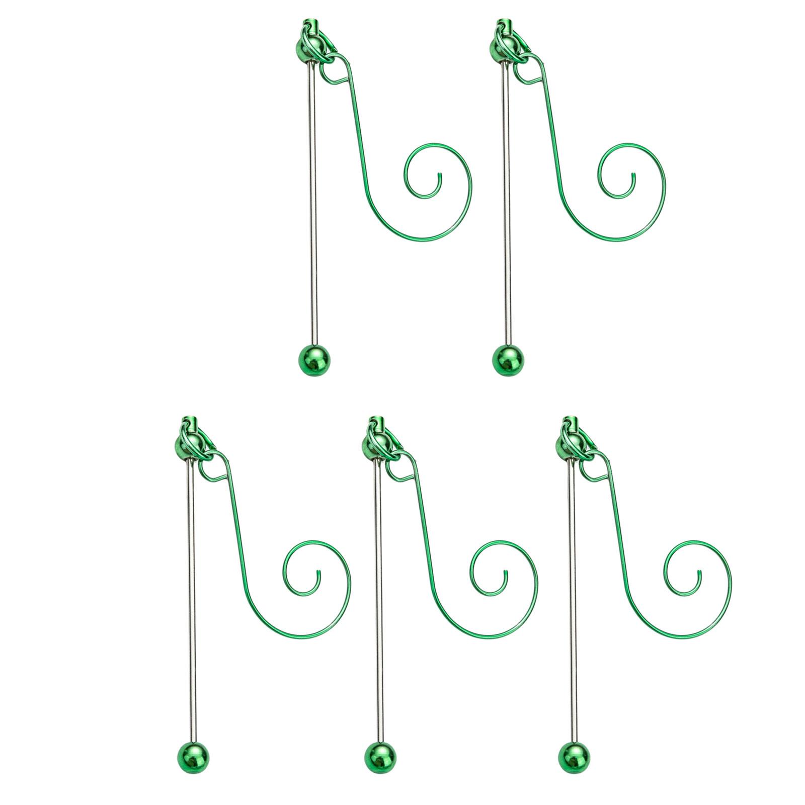 5 штук Разноцветные металлические подвесные крючки для рождественских украшений и проектов рукоделия, крючки для бисера, ювелирная фурнитура 2