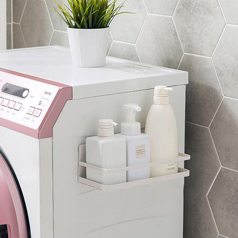 

Carbon Steel Magnetic Storage Shelf Kitchen Refrigerator Storage Rack White