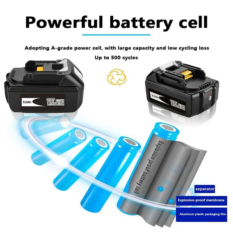 Für Makita 18V Batterie 6,0 Ah 12,0 Ah Wiederaufladbare Power Tools Batterie für 18V makita Ersatz LXT BL1860B BL1860 BL1850 BL183