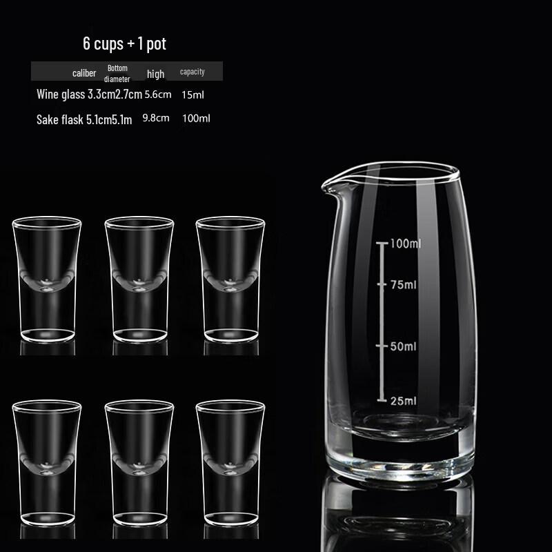 Glass Wine and Spirit Decanter Set