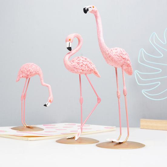 Cute Pink Flamingo Ornament Crafts Table Home Party Birthday Decoration Gift