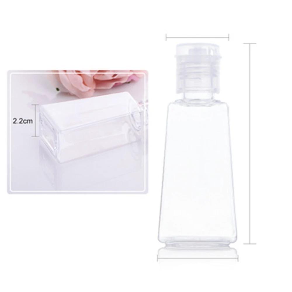 30/60ml Empty Refillable Bottle Flip Cap Hand Sanitizer Gel Dispenser Container
