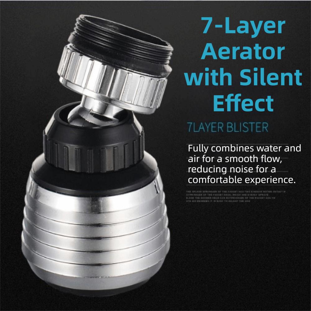 360° Rotating Pressurized Faucet Head Water Saver Faucet Extender Taps Applications