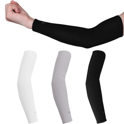 1 Pair Compression Athletic Arm Sleeve Basketball Biking Arm Warmer Summer Running Tennis UV Protection Volleyball Bands