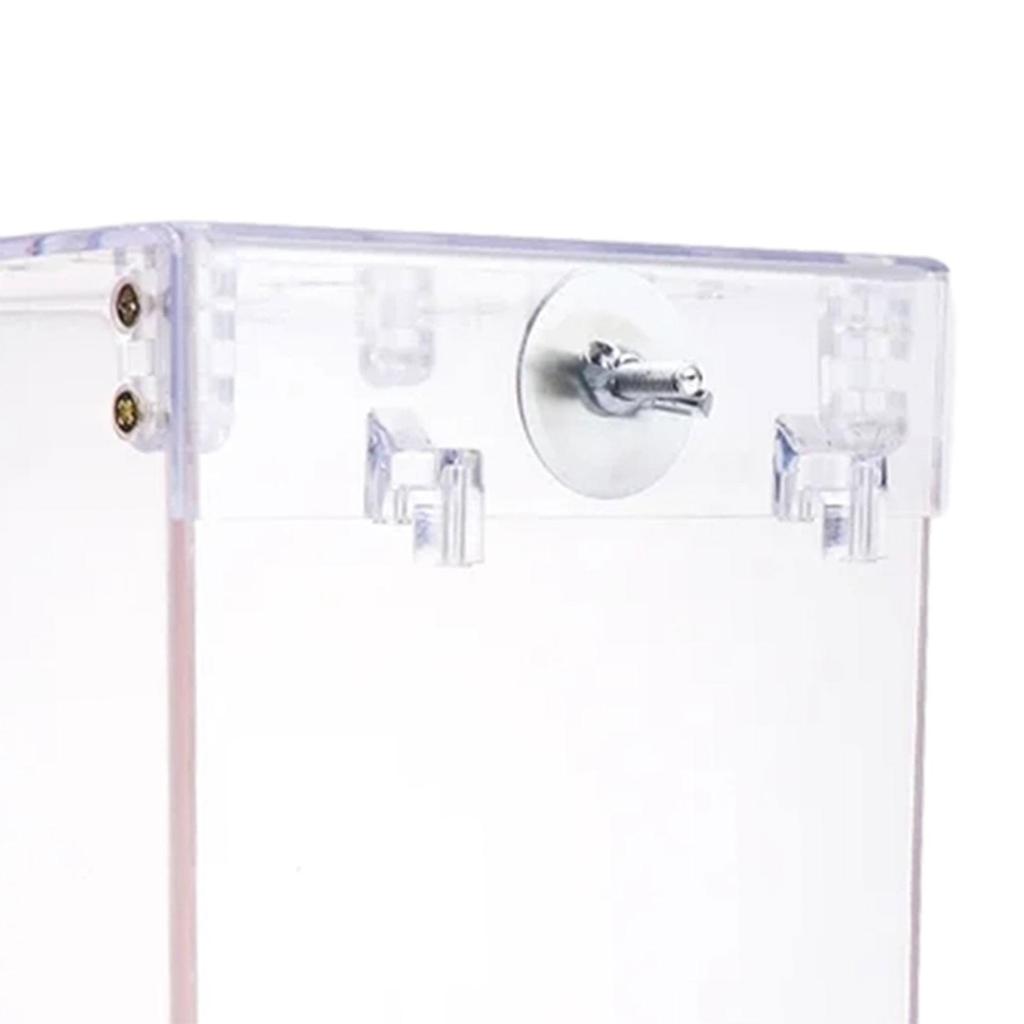 Bird Birdbath Tub Clear Parrot Bathing Box Cage Accessories Bath Shower Box for Budgerigar Canary Little Birds Lovebird Bath