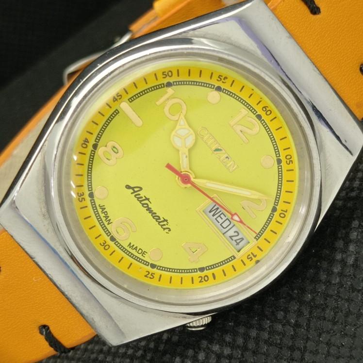 

Б/У винтажные мужские часы Citizen Automatic 8200 Japan D/D Yellow 606-a314425-2 SKU606-a314425