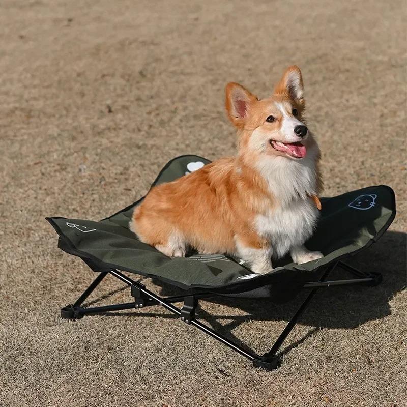 Summer Outdoor Small Dog Chair All-Season Universal Pet Bed Moisture-Proof off Ground Cat Kennel Dog Marching Bed