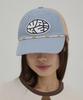 WAIKEI Detachable Bead String Mesh Ball Cap Sky Blue