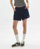 MOONSUN M.C Unisex, Logo Terry Shorts / Navy