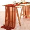Chiffon Sheer Chiffon Table Runner Reusable Wedding Table Runner  Dinning Table