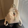 2025 New Literary and Simple Backpack Women's Light Travel Small Backpack To Store College Student School Bags