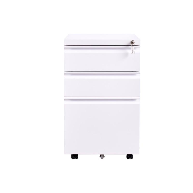 Movable Steel Under-Desk Cabinet with Locking Drawers
