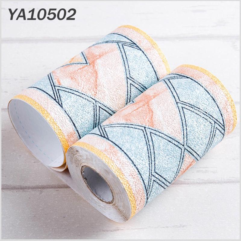 5 Meter PVC Self-Adhesive Border Pattern Sticker Wall Skirting Waistline Decor Waterproof Kitchen Bathroom Tile Wall Decals