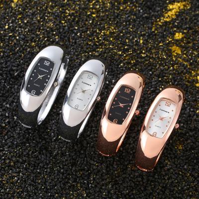 Bracelet Watch CANSNOW Elliptical Closed Bracelet Watch Retro Fashion Girls' Watch Quartz Women's Watch