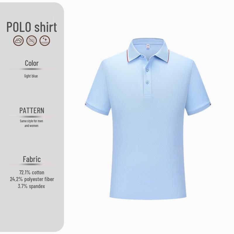 230g Liquid Ammonia Cool Anti-Wrinkle Cotton Polo Shirt with Custom Logo