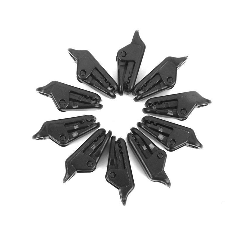 10Pcs Tent Awning Canopy Clamp Tarp Clip Snap Canvas Gripper Caravan Jaw Grip Trap Tighten Tool