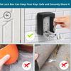 Homlly Digit Combination Travel Luggage Pad lock & Wall Mounted Key Storage Box (X3PCS)