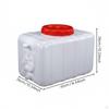 Food Grade Water Jug Thickened Material Rectangular Container LeakResistant Seal for Outdoor,