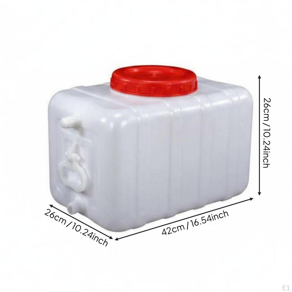 Food Grade Water Jug Thickened Material Rectangular Container LeakResistant Seal for Outdoor,