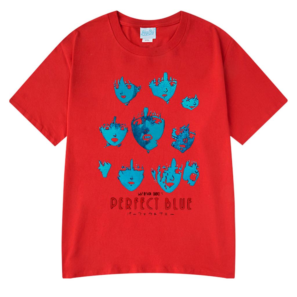 Japanischer Anime Perfect Blue Mima Kirigoe T-Shirt Herren Damen Kleidung Mode Tee Tops Harajuku Übergroß Kurzarm Streetwear