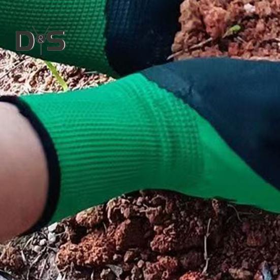 1 st Trädgårdshandske Andningsbar Vattentät Punkteringsresistent Slitstark Bekväm Latextäckt Arbets handske