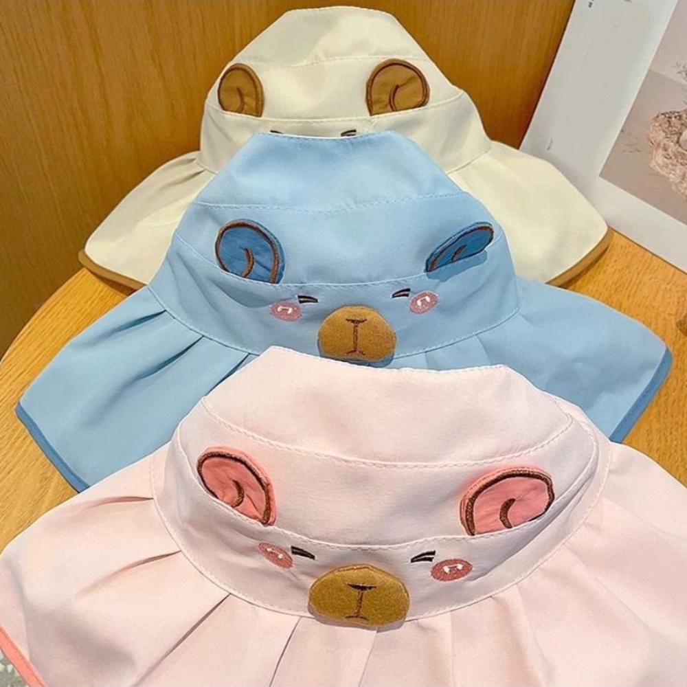 Open Top UV Protection Hat Cute Design Large Brim Hat Children's Sun Hat  For Boys And Girls