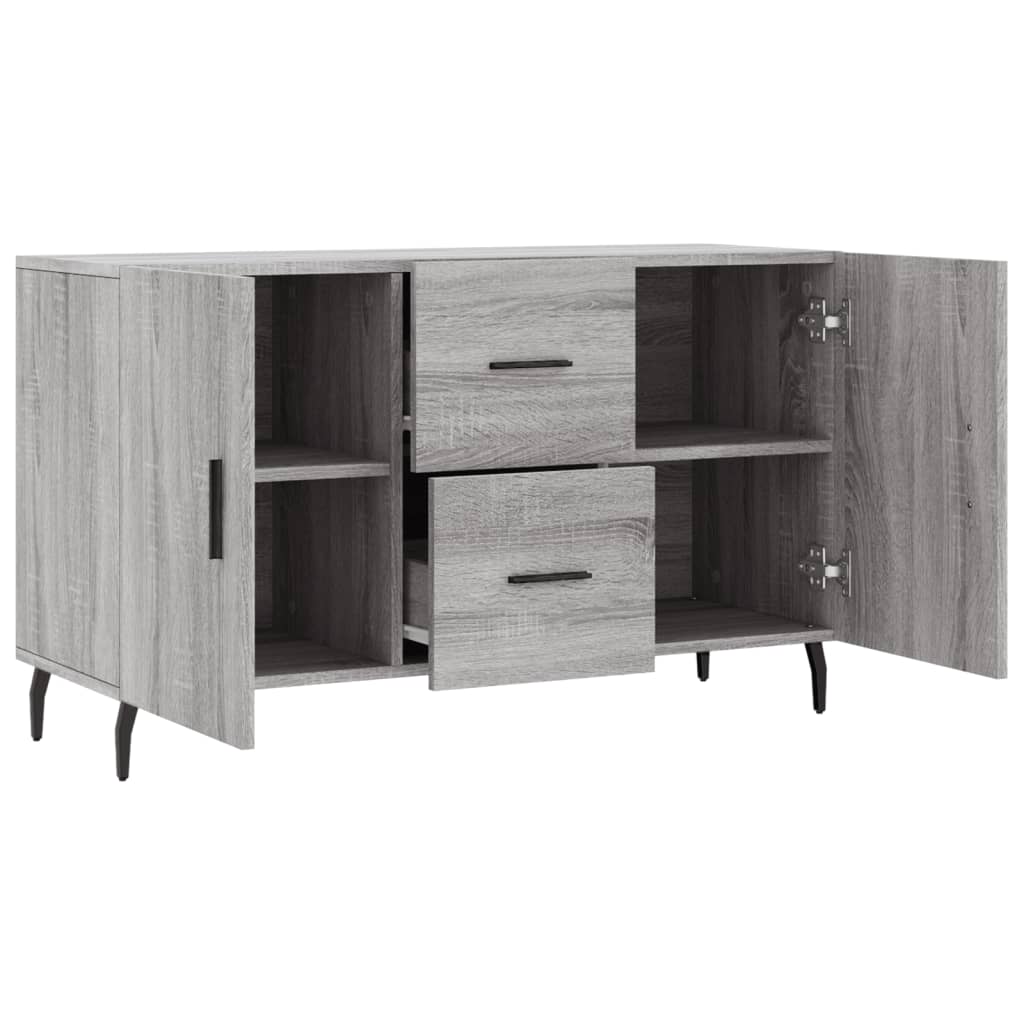 Vidaxl Komoda, Szary Dąb Sonoma, 100X36X60 Cm, Materiał Drewnopochodny