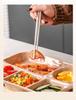Multi-Compartment Ceramic Plate for Kids & Adults - Ideal for Weight Loss & Postpartum, Aesthetic Design for Balanced Meals