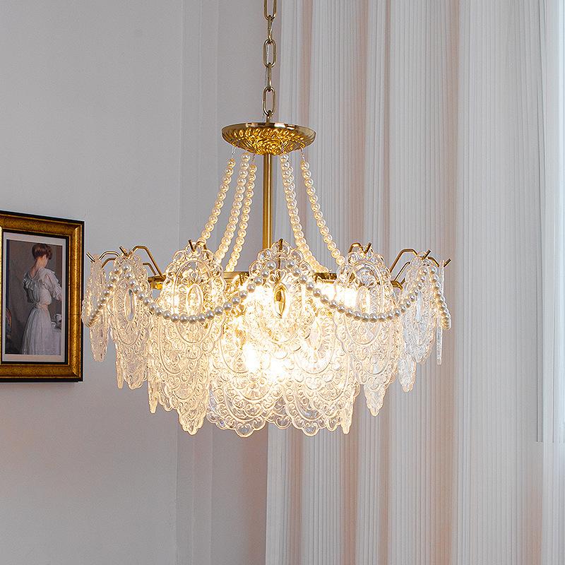 European-Style Postmodern Minimalist Crystal Chandelier for Living Room, Bedroom, or Dining Room