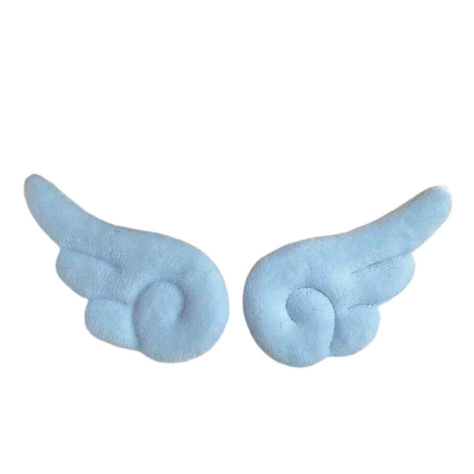 1-10 Pair Of Plush Angel Wings Brooch Bag Decoration Badge Y2K Style Gothic Lolita Plush Angel Wing Fluffy Brooch Decoration
