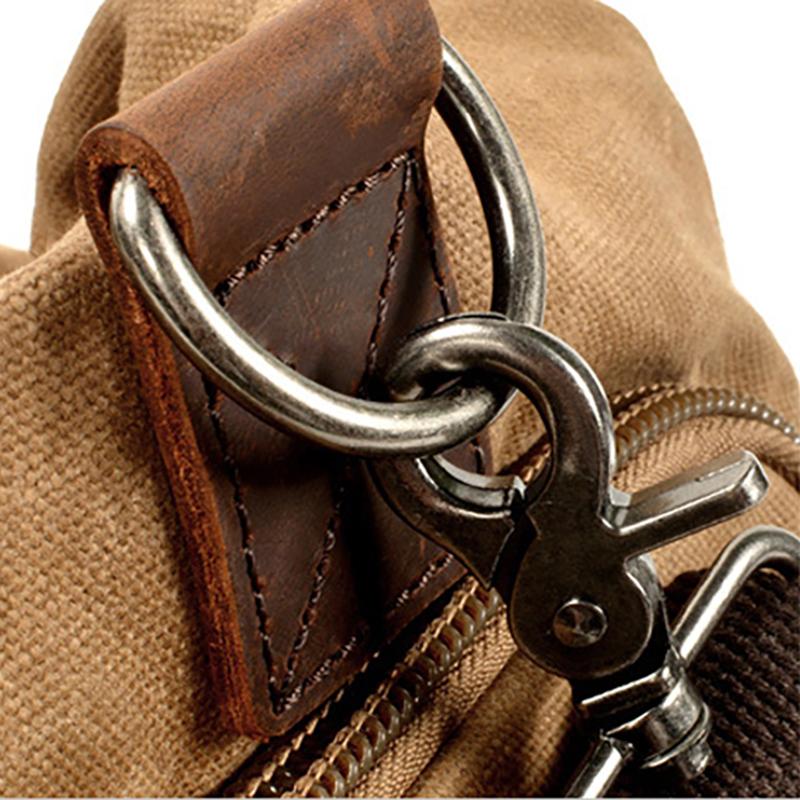 Europe and the United States Large-capacity Tooling Travel Bag Stylish Waxed Canvas Camping Duffel Dry and Wet Separation Exercise Fitness Handbag