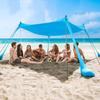 2Pcs Adjustable Length Outdoor Awning Support Poles Beach Tents Replacement Poles Shelter Canopy Rod Easy To Use
