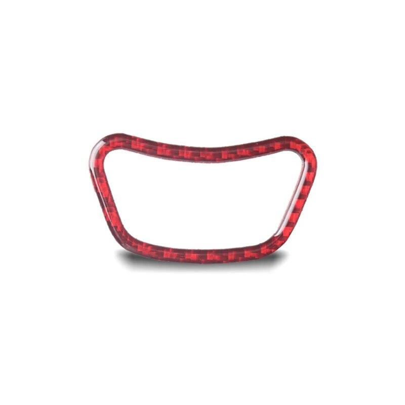 Carbon Fiber Car Center Control MENU Button Frame Decorative Sticker For BMW 5 Series E60 520 525li 2005-10 Interior Accessories