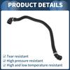 Radiator Hose Engine Reservoir Hose No.17127624676 for BMW 320i 2013-2016 for BMW 328i 2012-2016 Rubber Black Good Sealing