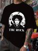 Black Graphic T-shirt - Soft Everyday Tee for Concerts